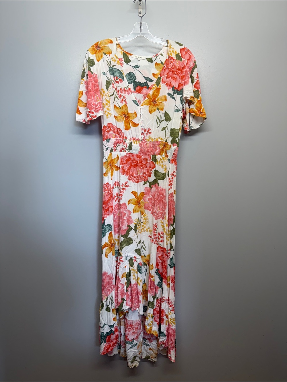 Abel The Label Anthro Floral Midi Dress